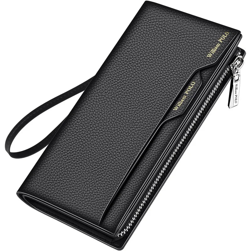 Carteira Longa de Couro Fashion Wallet