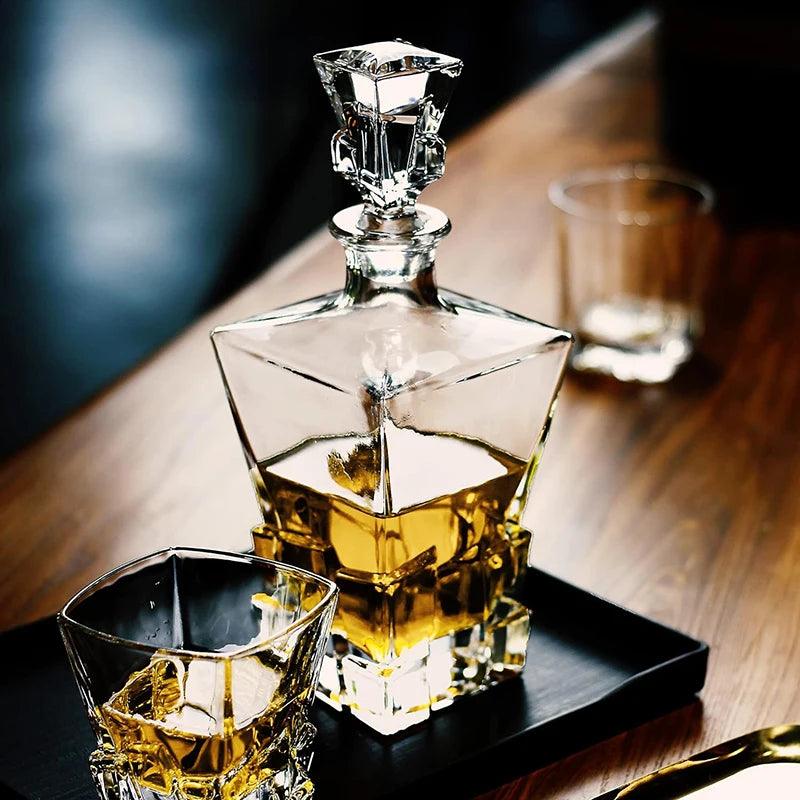 Garrafa Decanter com Blocos de Vidro - Mafie