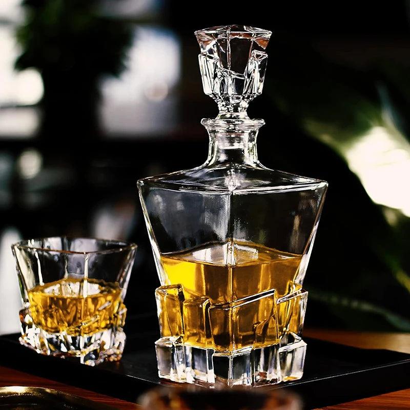 Garrafa Decanter com Blocos de Vidro - Mafie